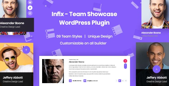 InfixTeam – Team Showcase WordPress Plugin